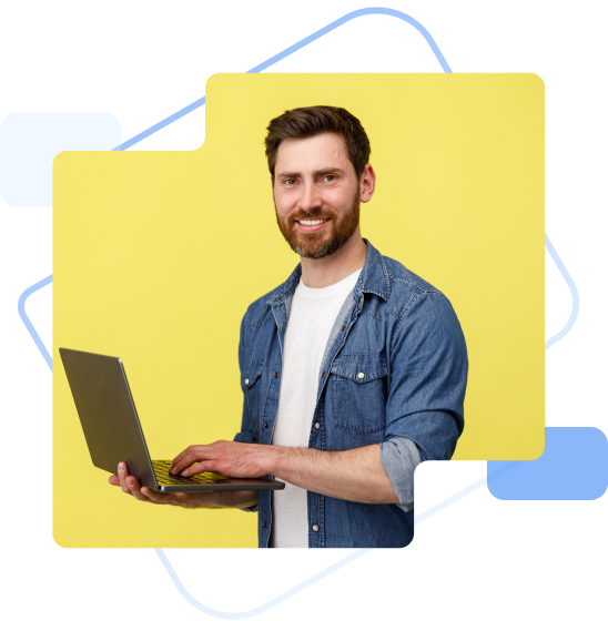 Men with laptop